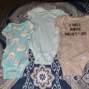 3 pack of Newborn Gerber Onesies